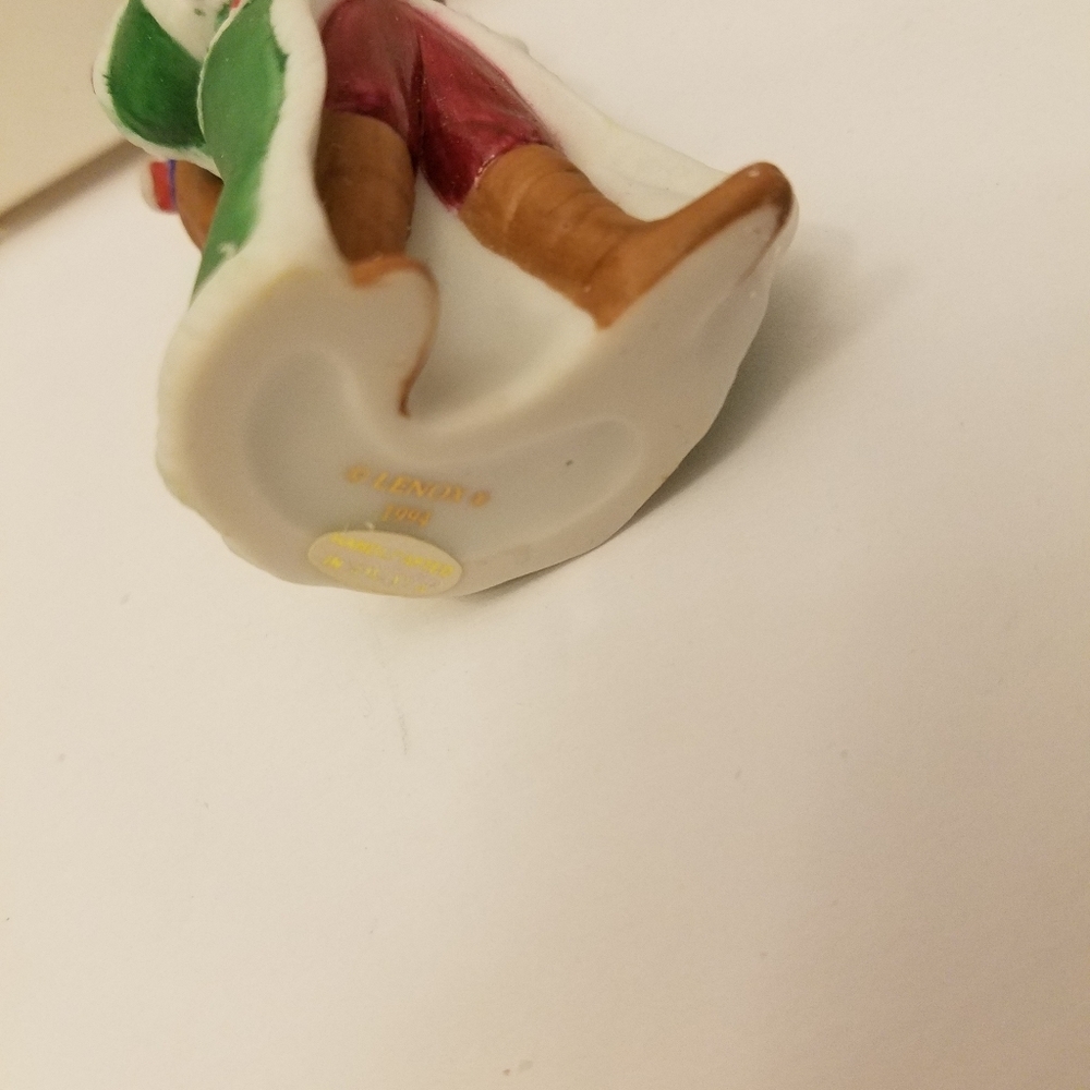 Vintage Lenox 2 Miniature Santa Mrs Claus Fine Porcelain Collection Figurines - Picture 7 of 16
